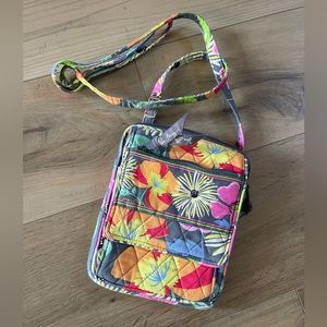 Vera Bradley Mini Hipster Jazzy Blooms Crossbody Purse Bag Floral